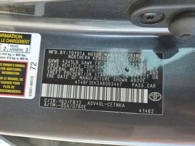 Photo 11 VIN: 4T4BF3EK2AR003447 - TOYOTA CAMRY BASE 