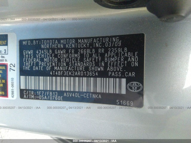 Photo 8 VIN: 4T4BF3EK2AR013654 - TOYOTA CAMRY 