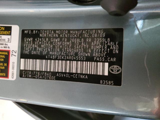 Photo 11 VIN: 4T4BF3EK2AR045553 - TOYOTA CAMRY BASE 