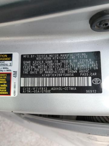 Photo 9 VIN: 4T4BF3EK2BR158856 - TOYOTA CAMRY BASE 