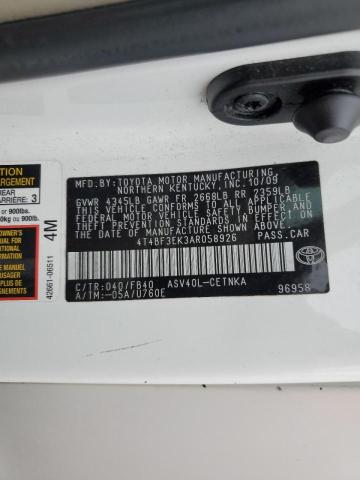 Photo 11 VIN: 4T4BF3EK3AR058926 - TOYOTA CAMRY BASE 