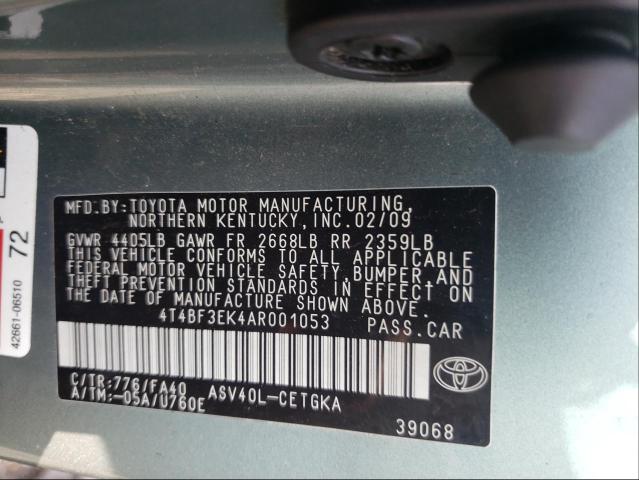 Photo 9 VIN: 4T4BF3EK4AR001053 - TOYOTA CAMRY BASE 