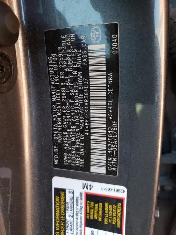 Photo 11 VIN: 4T4BF3EK4AR064007 - TOYOTA CAMRY BASE 