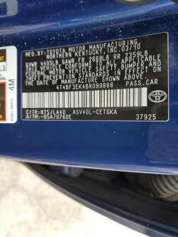 Photo 11 VIN: 4T4BF3EK4BR099888 - TOYOTA CAMRY BASE 