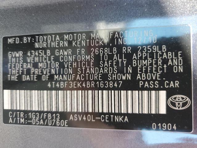 Photo 11 VIN: 4T4BF3EK4BR163847 - TOYOTA CAMRY BASE 