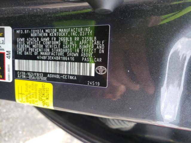 Photo 9 VIN: 4T4BF3EK4BR186416 - TOYOTA CAMRY BASE 