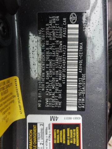 Photo 9 VIN: 4T4BF3EK4BR214733 - TOYOTA CAMRY BASE 