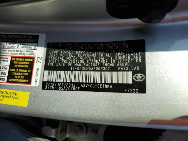 Photo 11 VIN: 4T4BF3EK5AR009307 - TOYOTA CAMRY BASE 