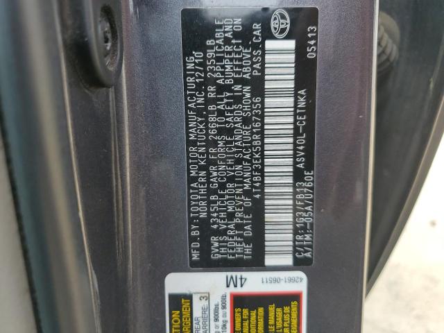 Photo 12 VIN: 4T4BF3EK5BR167356 - TOYOTA CAMRY BASE 