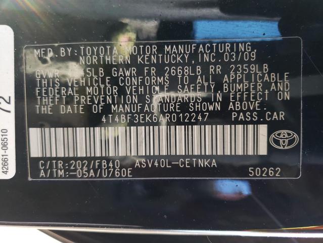 Photo 11 VIN: 4T4BF3EK6AR012247 - TOYOTA CAMRY BASE 