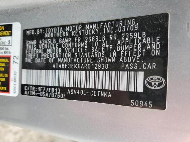 Photo 11 VIN: 4T4BF3EK6AR012930 - TOYOTA CAMRY BASE 