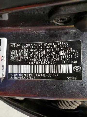 Photo 11 VIN: 4T4BF3EK6AR014354 - TOYOTA CAMRY BASE 