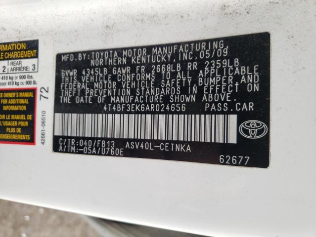 Photo 9 VIN: 4T4BF3EK6AR024656 - TOYOTA CAMRY BASE 