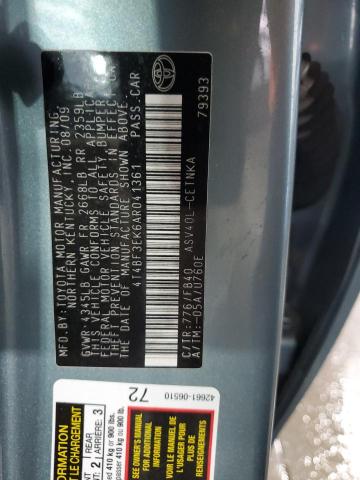 Photo 11 VIN: 4T4BF3EK6AR041361 - TOYOTA CAMRY 