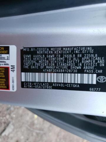 Photo 11 VIN: 4T4BF3EK6BR128730 - TOYOTA CAMRY BASE 