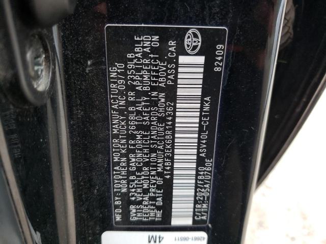 Photo 11 VIN: 4T4BF3EK6BR144362 - TOYOTA CAMRY 