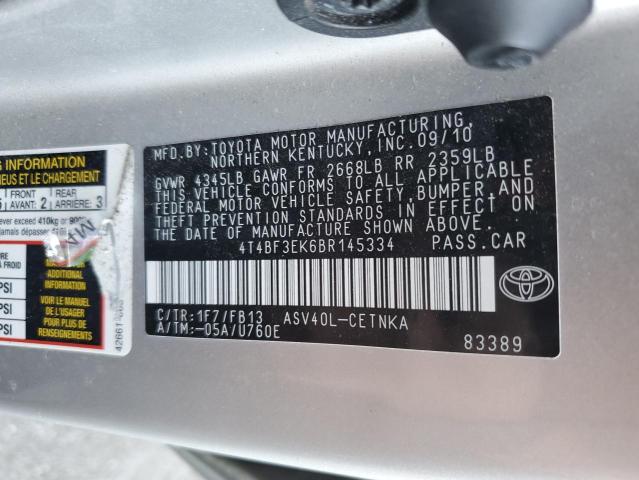 Photo 11 VIN: 4T4BF3EK6BR145334 - TOYOTA CAMRY BASE 