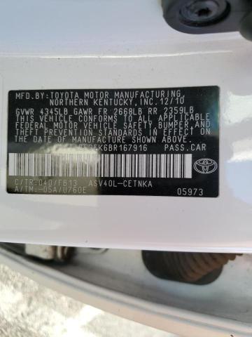 Photo 11 VIN: 4T4BF3EK6BR167916 - TOYOTA CAMRY BASE 