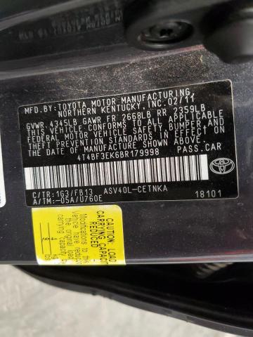 Photo 12 VIN: 4T4BF3EK6BR179998 - TOYOTA CAMRY BASE 