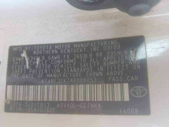 Photo 9 VIN: 4T4BF3EK7AR006053 - TOYOTA CAMRY BASE 