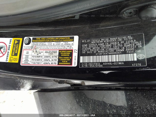 Photo 8 VIN: 4T4BF3EK7AR009261 - TOYOTA CAMRY 