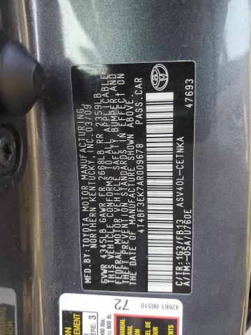 Photo 11 VIN: 4T4BF3EK7AR009678 - TOYOTA CAMRY BASE 