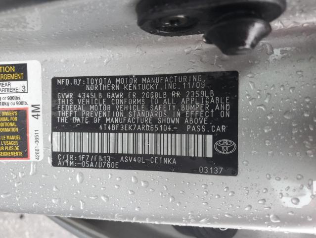 Photo 11 VIN: 4T4BF3EK7AR065104 - TOYOTA CAMRY BASE 