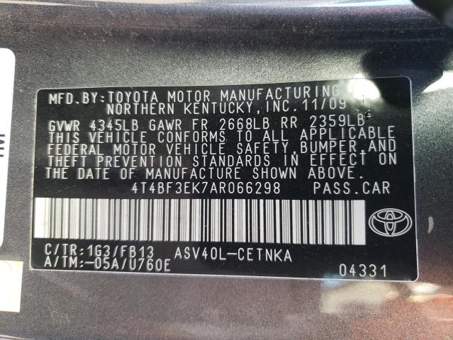 Photo 11 VIN: 4T4BF3EK7AR066298 - TOYOTA CAMRY 