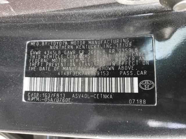 Photo 9 VIN: 4T4BF3EK7AR069153 - TOYOTA CAMRY 