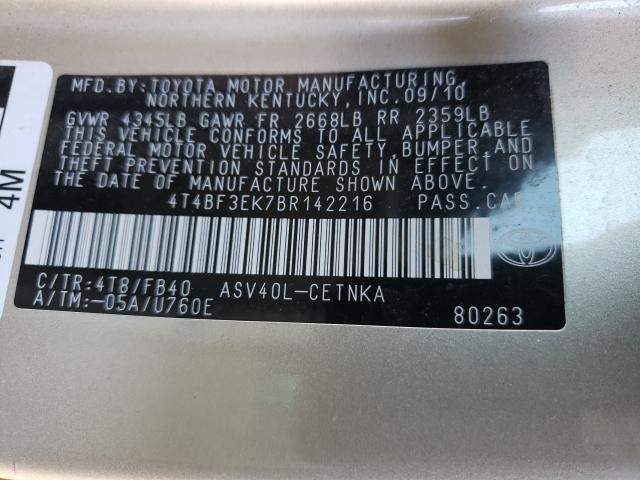 Photo 9 VIN: 4T4BF3EK7BR142216 - TOYOTA CAMRY BASE 