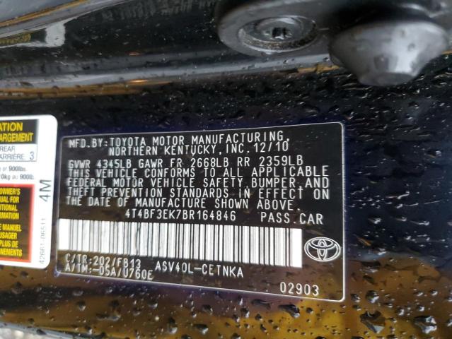 Photo 12 VIN: 4T4BF3EK7BR164846 - TOYOTA CAMRY BASE 