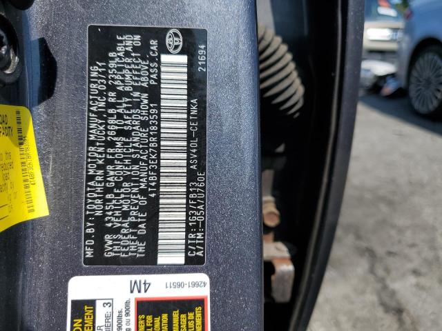 Photo 11 VIN: 4T4BF3EK7BR183591 - TOYOTA CAMRY BASE 