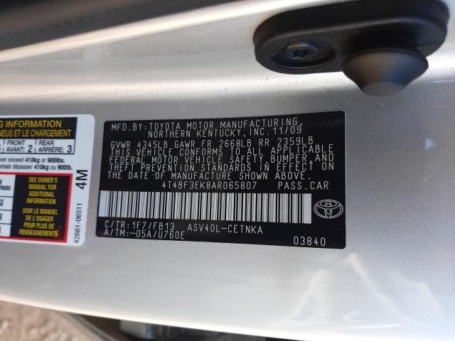 Photo 9 VIN: 4T4BF3EK8AR065807 - TOYOTA CAMRY BASE 