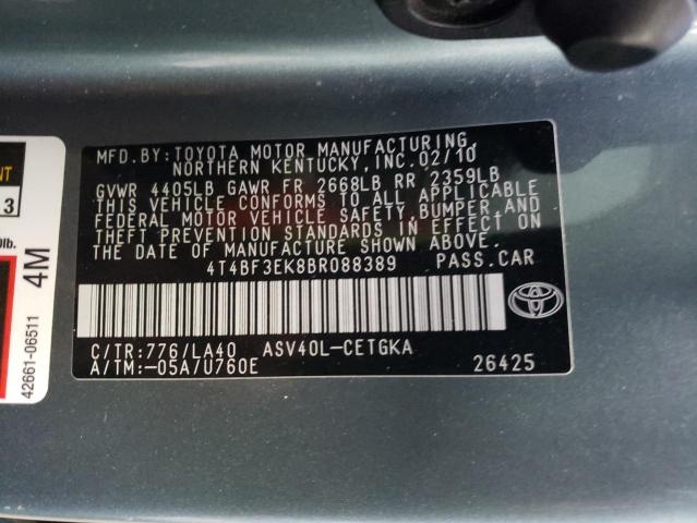 Photo 11 VIN: 4T4BF3EK8BR088389 - TOYOTA CAMRY BASE 