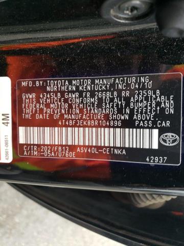 Photo 11 VIN: 4T4BF3EK8BR104896 - TOYOTA CAMRY 