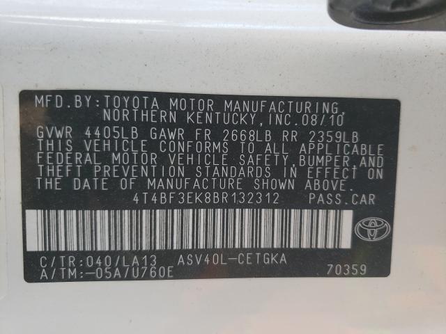 Photo 9 VIN: 4T4BF3EK8BR132312 - TOYOTA CAMRY BASE 