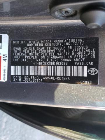 Photo 9 VIN: 4T4BF3EK8BR163026 - TOYOTA CAMRY BASE 