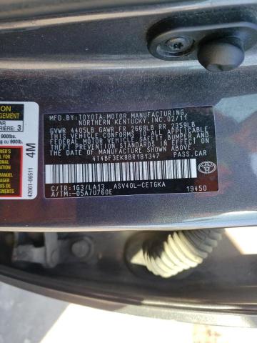 Photo 9 VIN: 4T4BF3EK8BR181347 - TOYOTA CAMRY BASE 