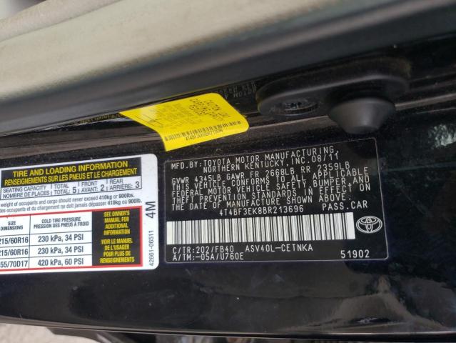 Photo 9 VIN: 4T4BF3EK8BR213696 - TOYOTA CAMRY BASE 