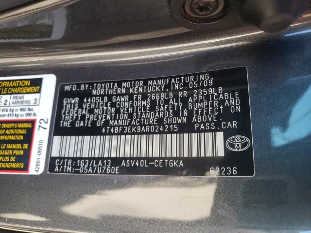 Photo 9 VIN: 4T4BF3EK9AR024215 - TOYOTA CAMRY BASE 