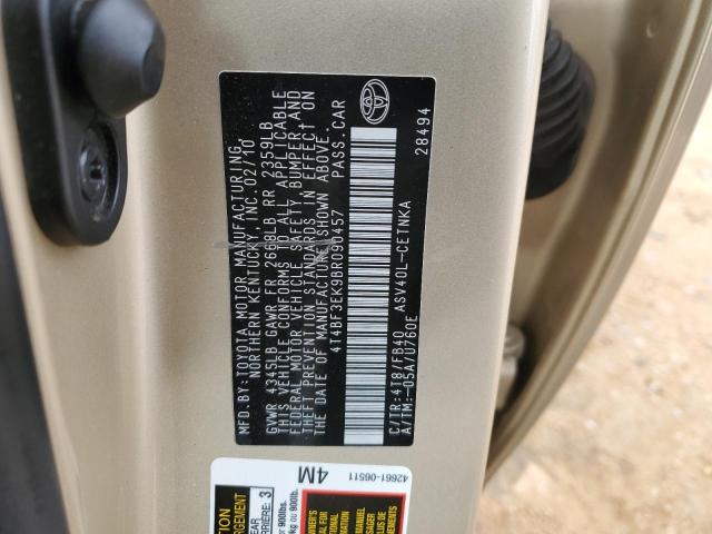 Photo 12 VIN: 4T4BF3EK9BR090457 - TOYOTA CAMRY BASE 