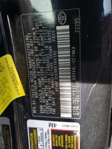 Photo 9 VIN: 4T4BF3EK9BR184192 - TOYOTA CAMRY BASE 