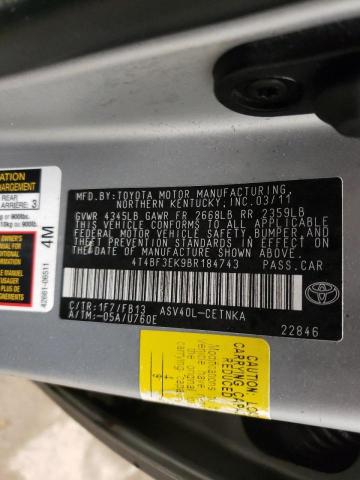 Photo 9 VIN: 4T4BF3EK9BR184743 - TOYOTA CAMRY BASE 