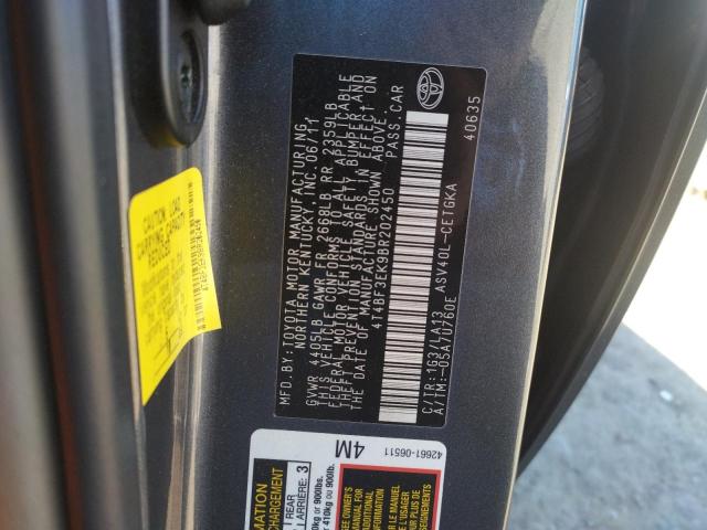 Photo 12 VIN: 4T4BF3EK9BR202450 - TOYOTA CAMRY BASE 