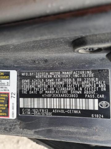 Photo 11 VIN: 4T4BF3EKXAR023803 - TOYOTA CAMRY 