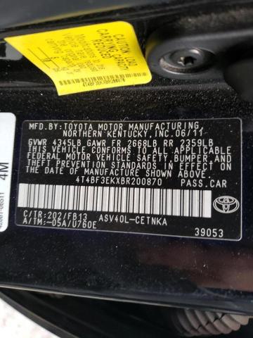 Photo 9 VIN: 4T4BF3EKXBR200870 - TOYOTA CAMRY BASE 