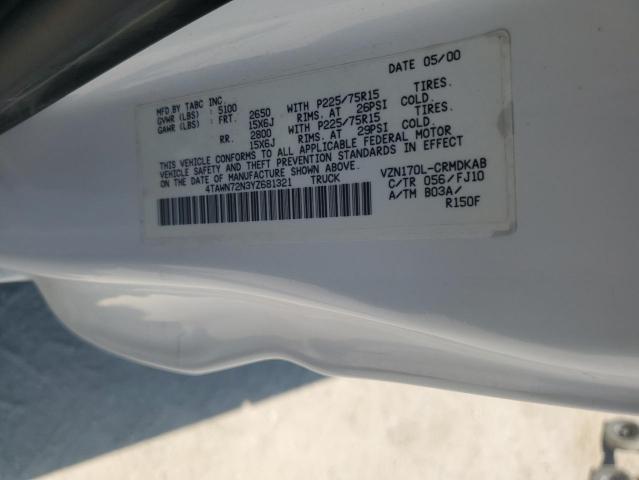 Photo 11 VIN: 4TAWN72N3YZ681321 - TOYOTA TACOMA 