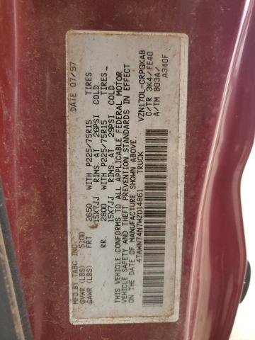 Photo 11 VIN: 4TAWN74N7WZ014861 - TOYOTA TACOMA XTR 