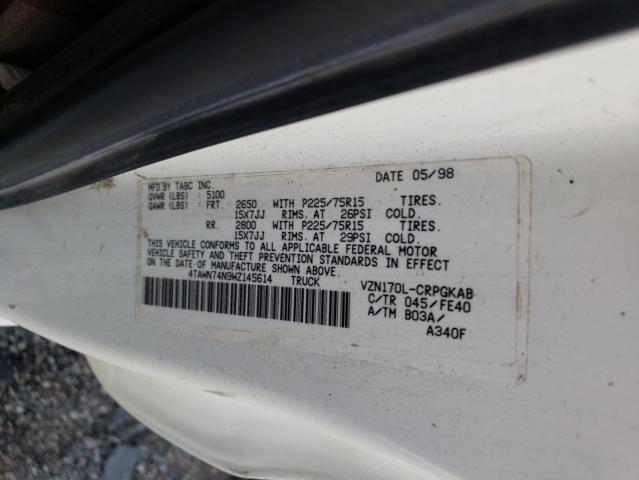 Photo 11 VIN: 4TAWN74N9WZ145614 - TOYOTA TACOMA 