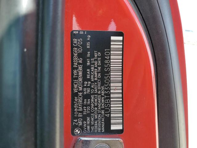 Photo 11 VIN: 4USBT33505LS58401 - BMW Z4 2.5 